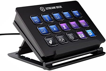 Elgato Stream Deck Classic - Live production controller with 15 customizable LCD keys and adjustable stand, trigger actions in OBS Studio, Streamlabs, Twitch, YouTube and more, works with PC/Mac