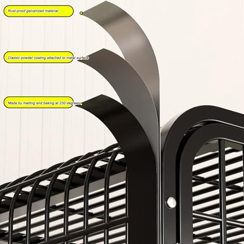 Cage pour chat intérieur anti-fuite grand modèle blanc