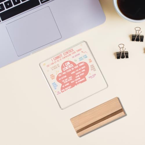 Image of I Cannot Control Positive Acrylic Bedroom Desk Decor, Rustic Acrylic For Living Room, Home Office Decorations
