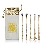 Makeup Brushes Kit 5Pcs with Carry Bag Harry Potter Magic Wizard Wand Make Up Brush Set Tool for...