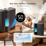 Breezome 8L Warm & Cool Mist Humidifiers for Bedroom Large Room 60H Runtime - Image 6