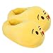 Unisex Emoticons Slippers Plush Fluffy Cotton Slippers, Warm and Comfortable Cute House Shoes for Indoor or Outdoor (Yellow)