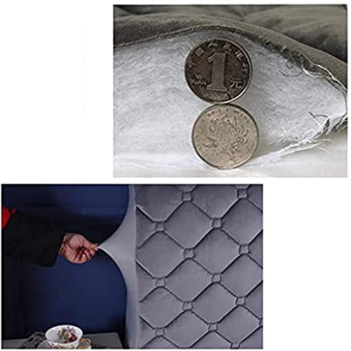 Hdgz Thicken Plush Quilted Head Cover King Queen Size All-Inclusive Universal Headboard Cover Bed Back Soft Velvet Protector Cover 360° All-Inclusive (Color : Wine Red, Size : 1.2M) #TOP6