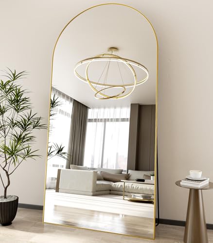 Image of Koonmi 81x41 Arched Full Length Mirror, Floor Mirror with Stand