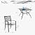 PHI VILLA Patio Dining Set Outdoor Table and Chairs Furniture Set 7 Piece, Large 60.2" Rectangle Bistro Table with Umbrella Hole and 4 Backyard Garden Chairs Support 300LBS for Deck, Lawn, Garden
