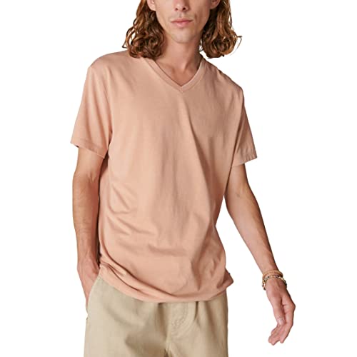 Image of Lucky Brand Men's Venice Burnout V Neck Tee