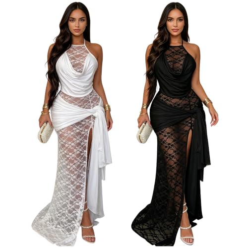 Image of PORRCEY Sexy Elegant Rhinestone Party Club Night Formal Dress for Women
