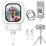FOUNIST Vlogmate mini Phone用外カメラ自撮りモニター [充電不要],自撮りスクリーン 超薄型 iPhone スマホ 背面モニター 磁気式 スマホVlog 自撮りカメラモニター画面 高精細外部ディスプレイ Vlog記録/ビデオ録画/ライブ配信/TikTok撮影に最適[フラグシップモデル]