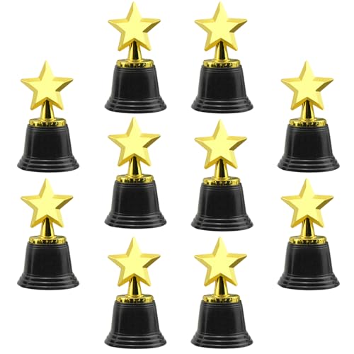 EHDWXVZM 10 Piezas De Trofeos De Estrellas, Obsequios De Premios, Trofeos para Niños, Trofeos De Ganadores, Adecuados para Diversas Actividades Competitivas En Escuelas Y Comunidades