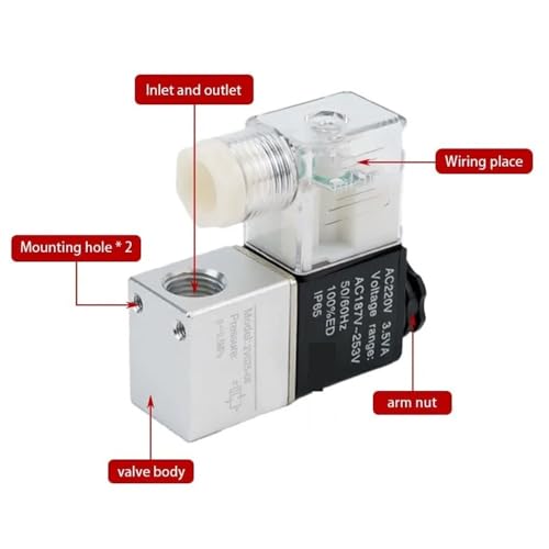 Electrovanne 2V025-06 DC24V pour contrôle pneumatique - 7
