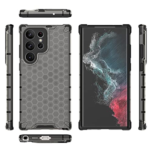 Image of Glasgow Back Case Cover Designed for [ Samsung Galaxy S23 Ultra 5G ] (Stylish Look | Shock Proof) - Black