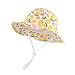 SYROSA Cappello Neonate Regalo Bambino Cappello da Sole Cappello da Secchiello Frutta Limone Estate Bianco 1-2 Anni