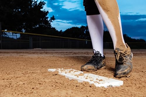 Chuteira feminina Diamond Softball, Branco/branco, 9 US