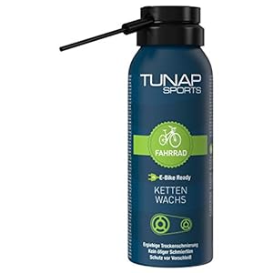 TUNAP SPORTS Kettingwas | Fiets-droogsmering spray voor de ketting op basis van wax, voor MTB, racefiets enz.