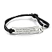 YOYONY stamped "Life isn't about surviving the storm.." inspirational bracelet with leather strap