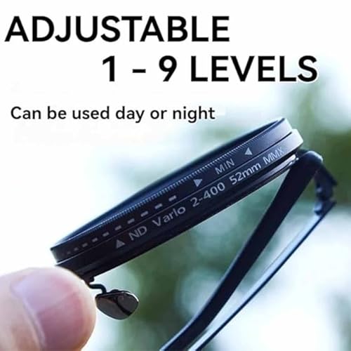 Adjustable Tint Sunglasses, Adjustable Polarized Round ND Filter Sunglasses Stepless for Men Women, 1-9 Levels3