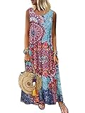 Packungsinhalt-1 x Damen Sommer langes Kleid. Bitte beachten Sie, dass die Größe hier EU-Größe ist