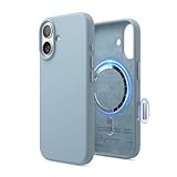Immagine di elago Cover Magnetica in Silicone Liquido per iPhone 17 (6,3'') – Compatibile con MagSafe, Antiurto, Sottile, Finitura Soft-Touch (Blu Cielo)