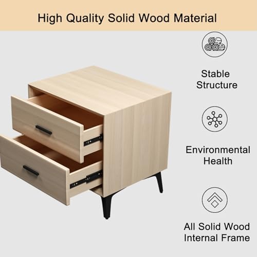 Table d'appoint industrielle en bois massif pour salon chaleureux