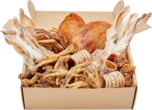 Natural Dog Treat Box Rabbit Chicken Pork Duck 50 Pieces