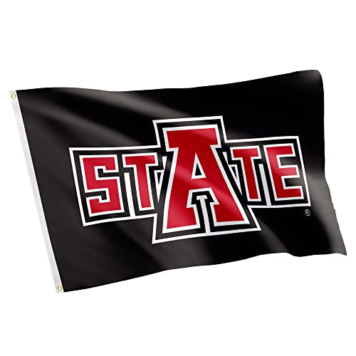 Desert Cactus Arkansas State University Flag Red Wolves A-State Asu Flags Banners 100% Polyester Indoor Outdoor 3X5 (Style 4) #TOP26