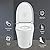 Built-in Smart Toilet One Piece Modern Toilet with Adjustable Temp Heated Seat, Auto Flush, Dual Flush Toilet 1/1.28 GPF, Foot sensor Flush, White Night Light,Knob Control