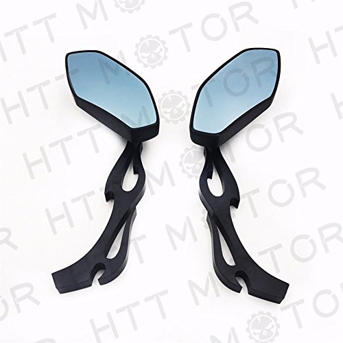 SMT-Carbon Fiber Diamond Blade Style Rearview Mirrors 8mm 10mm Compatible With All Standard Naked Street Bike with Standard Metric Screws 7/8" handlebar CB1000R Shadow Valkyrie [B01B264GJQ]