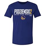 500 LEVEL Brandin Podziemski Golden State Warriors Shirt - Brandin Podziemski Golden State Warriors Elite WHT (Royal Blue, Small)