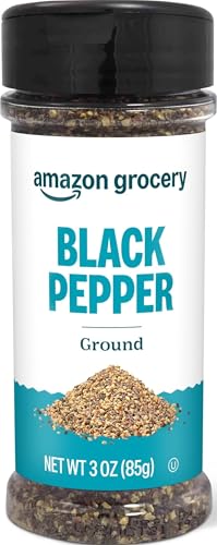 Amazon Grocery, Ground Black Pepper, 3 Oz