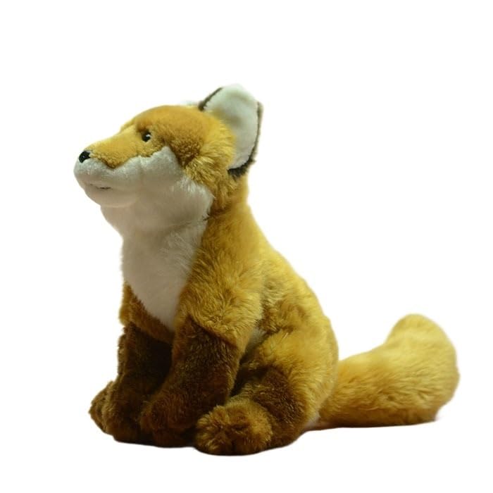 SMJWH Juguete de Peluche Zorro Rojo Sentado Realista, Animal, Vixen Cub, muñeca Vida Suave, Regalo for y decoración guardería for el hogar