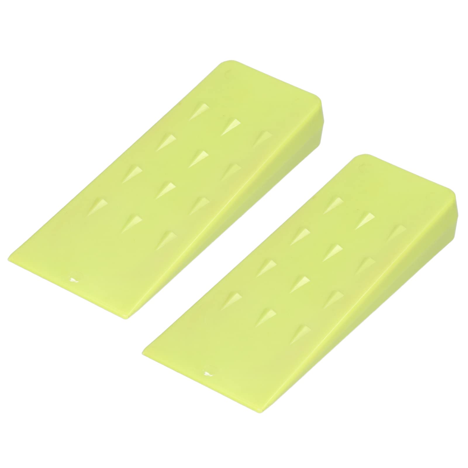 2 Pcs 8 inch Chainsaw Wedges | High - Friction Log Splitting Wedges for Secure Tree Felling | Plastic Felling Wedges for Chainsaws/Log Splitters | Green Color, 600g