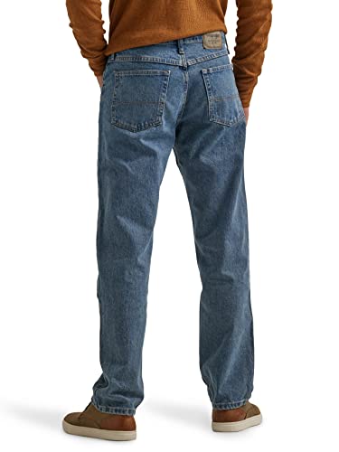 سروال جينز قطني كبير وطويل بقصة مريحة للرجال من رانجلر اوثينتكس، لون ستونواش، 32 عرض × 32 طول