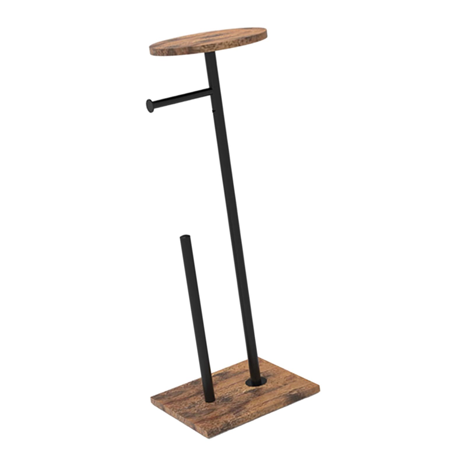 Jazuaiao Oaken Bathroom Planner Floor Standing Paper Towel Rack Practice Installation Multiple Functional Storage Shelf Oaken Floor Owner