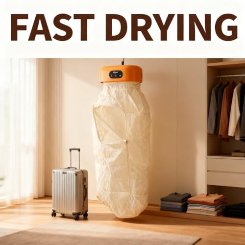 Portable Electric Clothes Dryer 600W Compact Foldable for Travel Apartment RV - Quiet Operation, Energy Efficient, Space Saving Laundry Solution