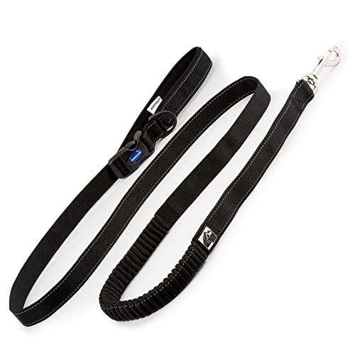 Laisse de course extensible Ancol Extreme Shock Absorb de 180 cm noire - 2