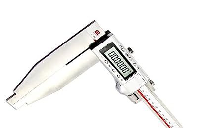 BAOSHISHAN 0-300mm/11.8 Inch Digital Caliper Vernier Caliper Stainless Steel with Long Jaw 150mm/6 Inch Measuring Tool Accuracy:0.01mm Unit mm/in