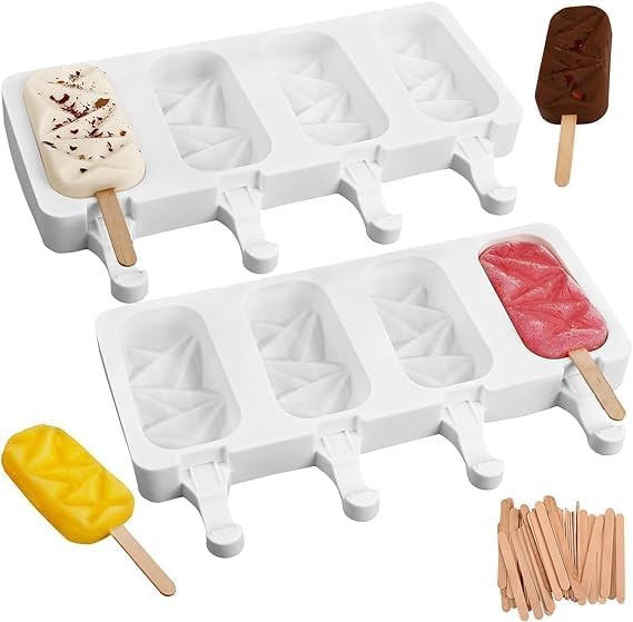 Popsicle Molds 4 Cavity Cake