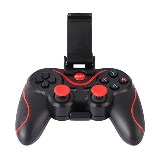Demiawaking - T3 - Manette de jeu Bluetooth sans fil - pour téléphones Android, tablettes et PC Black (with clip)