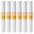 Max Water 5 Micron 20 x 2.5 Sediment Water Filter Cartridge Replacement Polypropylene Cartridge for Whole House Water Filtration/Water Softener Systems - 6 Pack