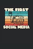  The First Social Media: Cuaderno punteado, Regular (6 \"x9\" (15,24 x 22,86 cm)), 120 páginas, papel crema, cubierta mate