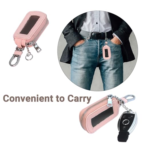 Image of Yuoyar Premium Leather Key Fob Case - Universal Car Key Holder
