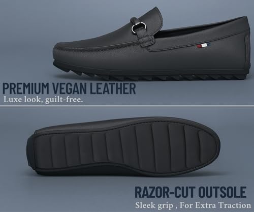 Image of Kraasa Men Premium Causal Loafers | Driving Loafers | Lighweight Slip-On's | Soft Cushioned Insole | Super Flexible, Comfortable for Men