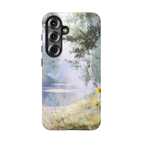 Coque Samsung S25 Tournesols jaunes pour vos balades en forêt nature