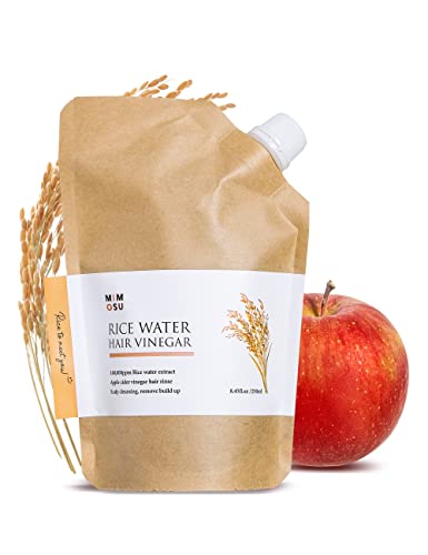 Rice Water For Hair Growth - Apple Cider Vinegar Hair Rinse With Rice Water Cleansing Conditioner, Curly Hair, Gentle Scalp Cleanser For Build Up, Glycolic Acid Dandruff Treatment, Refill 8.45Oz #TOP12