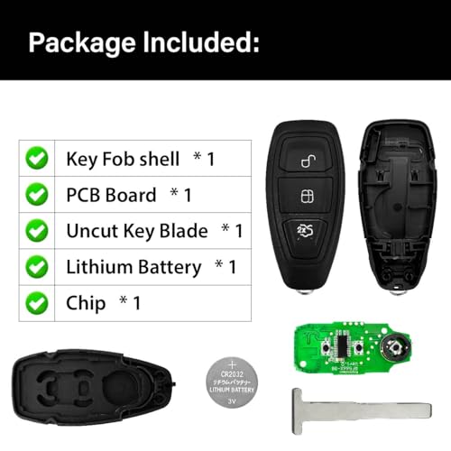 Télécommande Ford Focus KR5876268 434MHz manuelle pour remplacer clé usée - 6