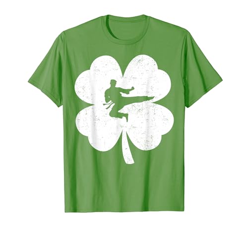 St Patricks Day Karate Student Teacher Sensei Irish Shamrock Camiseta