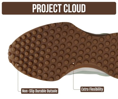 Image of Project Cloud Trendy Fashion Sneakers for Women 2026 - Memory Foam and Non-Slip Comfortable Casual Ladies Shoes for Womens Fashion Sneakers - Lightweight Lace-up Shoes (Lecco)