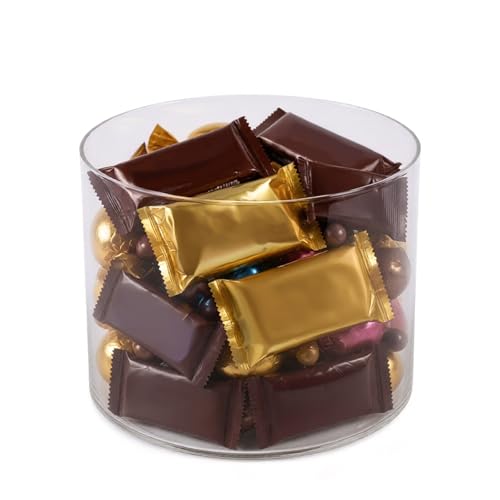Image of Azar Displays 556808 Clear Acrylic Cylinder Display, 8 inch W x 8 inch H - Multipurpose Riser, Canister & Showcase for Retail Counter, 1 /8 inch Thick Acrylic, 1 Pack