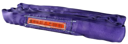 Power Lift PL1x12' Purple Sling (2,600 lb WLL) - polyester round sling