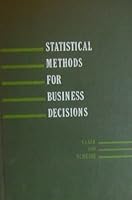 Statistical Methods for Business Decisions B000GHDOIC Book Cover